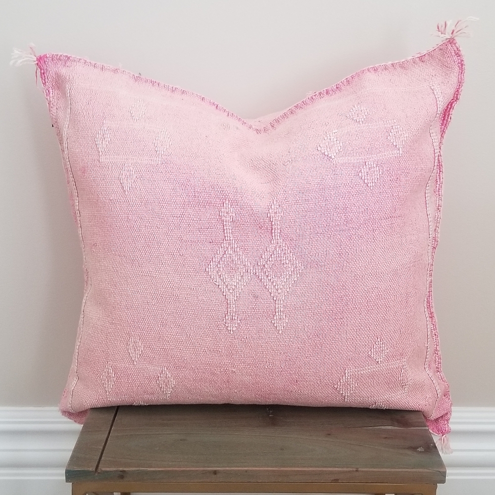 Cactus (Sabra) Silk Moroccan Pillow Cover